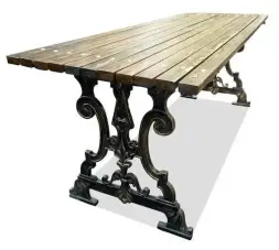Стол садовый чугунный «Ампир» 3,0 м