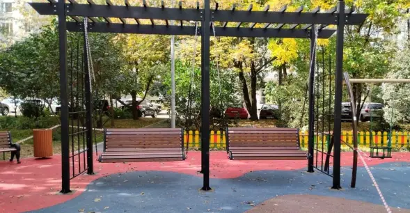 Качели садово-парковые «Зимний сад» двойные