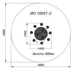Стол с пеньками HARDWOOD «Лесная поляна»