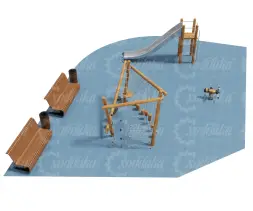 Малая детская площадка 90,4 м2 №2