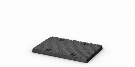 Крупногабаритный складной пластиковый контейнер TwinSheet 1208, 1220x820x950 мм, серый [TwinSheet1208]