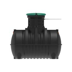 Автономная канализация Rostok Ground 6 с горловиной 600 мм и самотечным отведением, 2800л, черный [5042.2800.899.000]