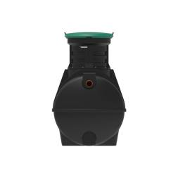 Автономная канализация Rostok Ground 6 с горловиной 600 мм и самотечным отведением, 2800л, черный [5042.2800.899.000]