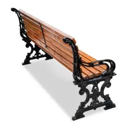 Скамейка чугунная «Ампир» 3,0 м (3 опоры)