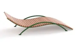 Парковый лежак 4