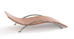 Парковый лежак 4