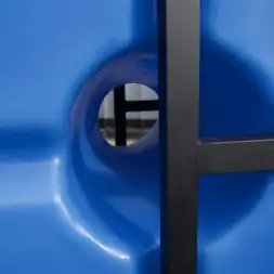 Емкость ST 2000л с патрубками 100мм под плотность до 1.2 г/см3 синяя в обрешетке