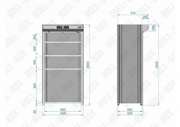 Роллетный шкаф ROLL-BOX SIMPLE 10.06.5.V1