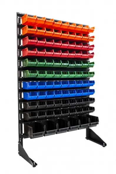 Стеллаж с пластиковыми ящиками 1501-0/10/1 Kombo