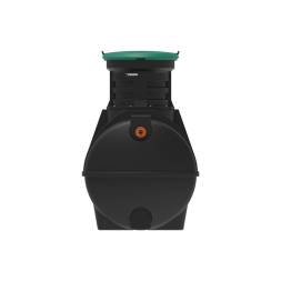 Автономная канализация Rostok Ground 6 с горловиной 600 мм и принудительным отведением, 2800л, черный [5042.2800.899.002]