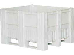 Крупногабаритный сплошной пластиковый контейнер на полозьях Big Box, 1200х1000х740 мм, синий [12001000740-00]