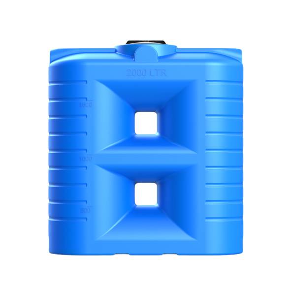 Емкость пластиковая прямоугольная для хранения воды, жидкостей и дизельного топлива, 2000 л, синий [TSN2000S13]