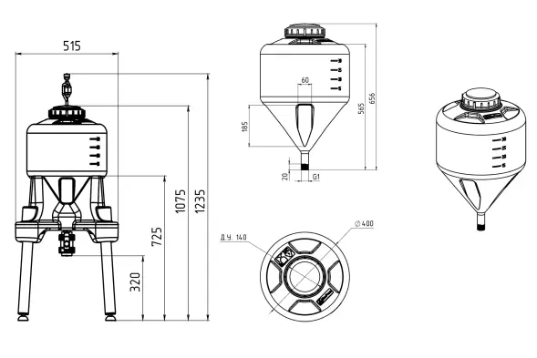 Комплект ЦКТ 35л премиум