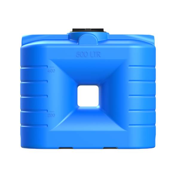 Емкость пластиковая прямоугольная для хранения воды, жидкостей и дизельного топлива, 500 л, синий [TSN500S13]