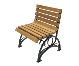 Скамейка стальная «Флора» 3,0 м (3 опоры)