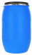 Бочка пластиковая с крышкой и металлическим ободом Open Top, 127 л, синий [БП127.02/04]